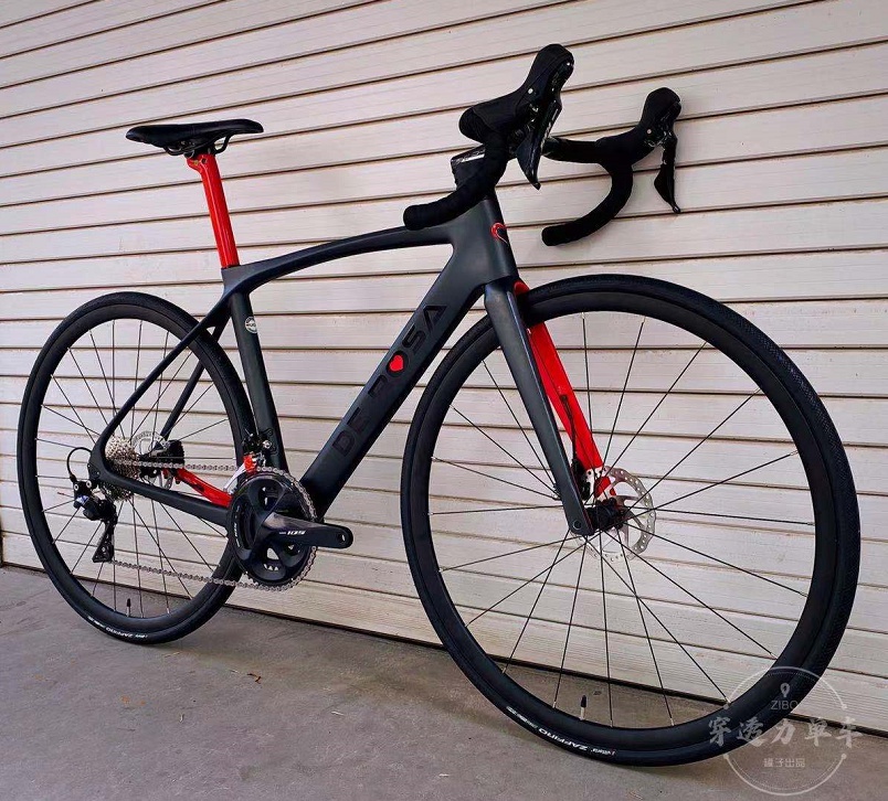 德罗莎公路车意大利derosa idol碳纤维 全内走油压碟刹22速 derosa