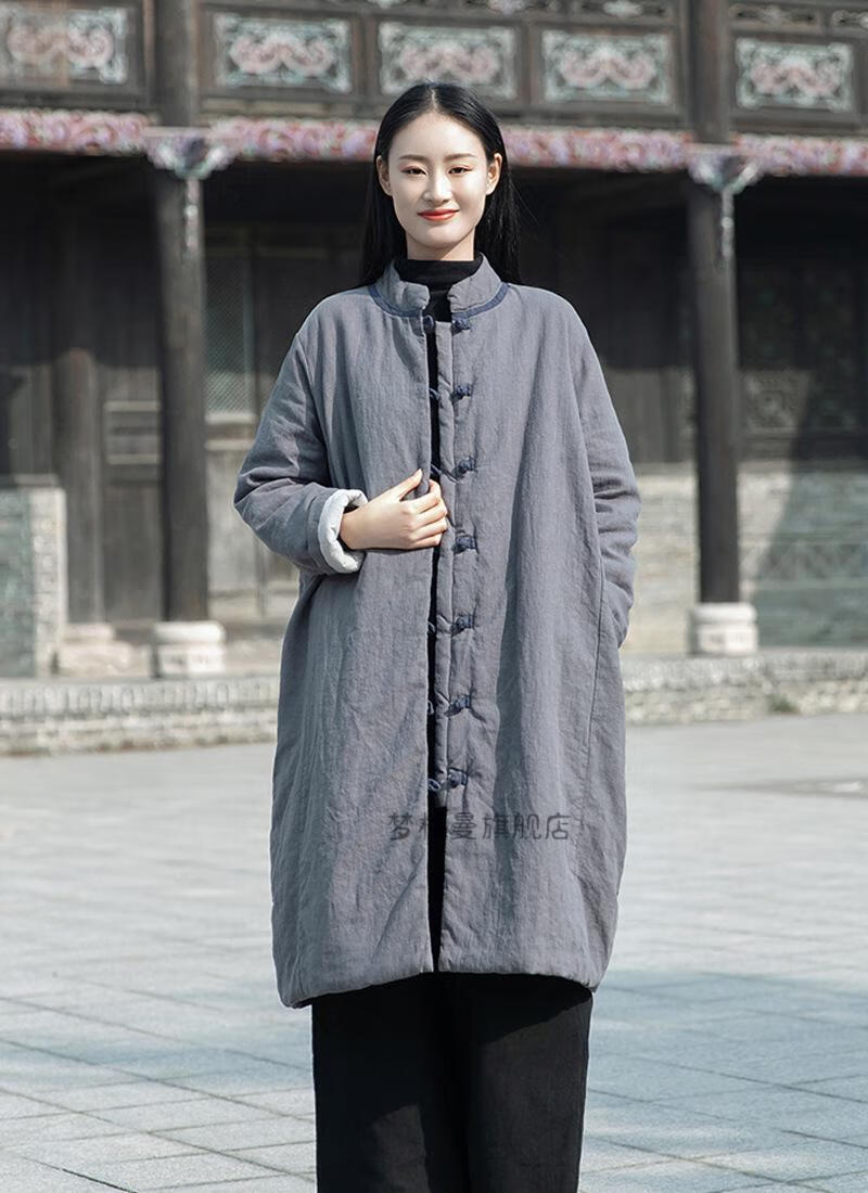 佛教女居士服冬装图片