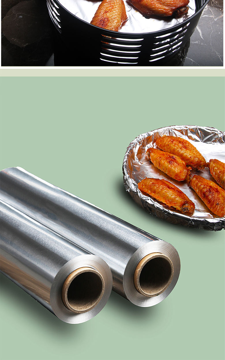 锡纸耐高温家用硅油纸烤箱烧烤烘培专用空气炸锅专用锡纸油纸组合没有
