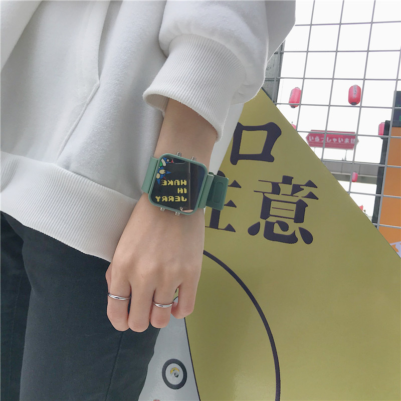肖战同款手表王一博肖战网红镜子手表女2021年新款学生ins小众设计