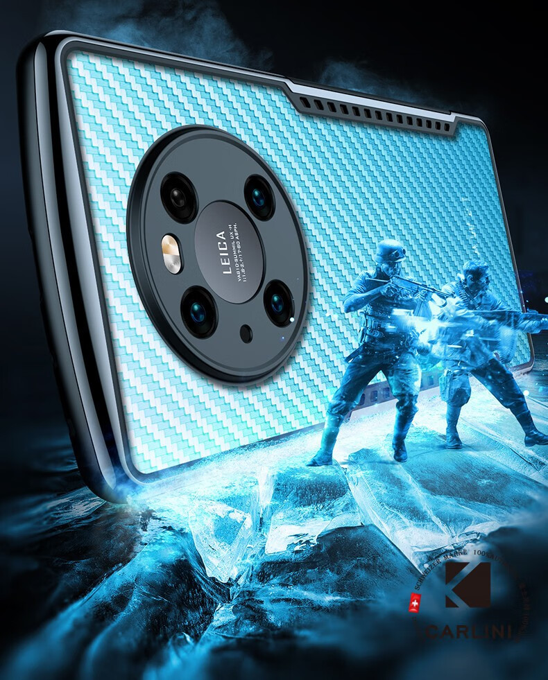 卡利尼适用于华为mate40手机壳高弹气囊防摔40rs全包5g硅胶磨砂保护套