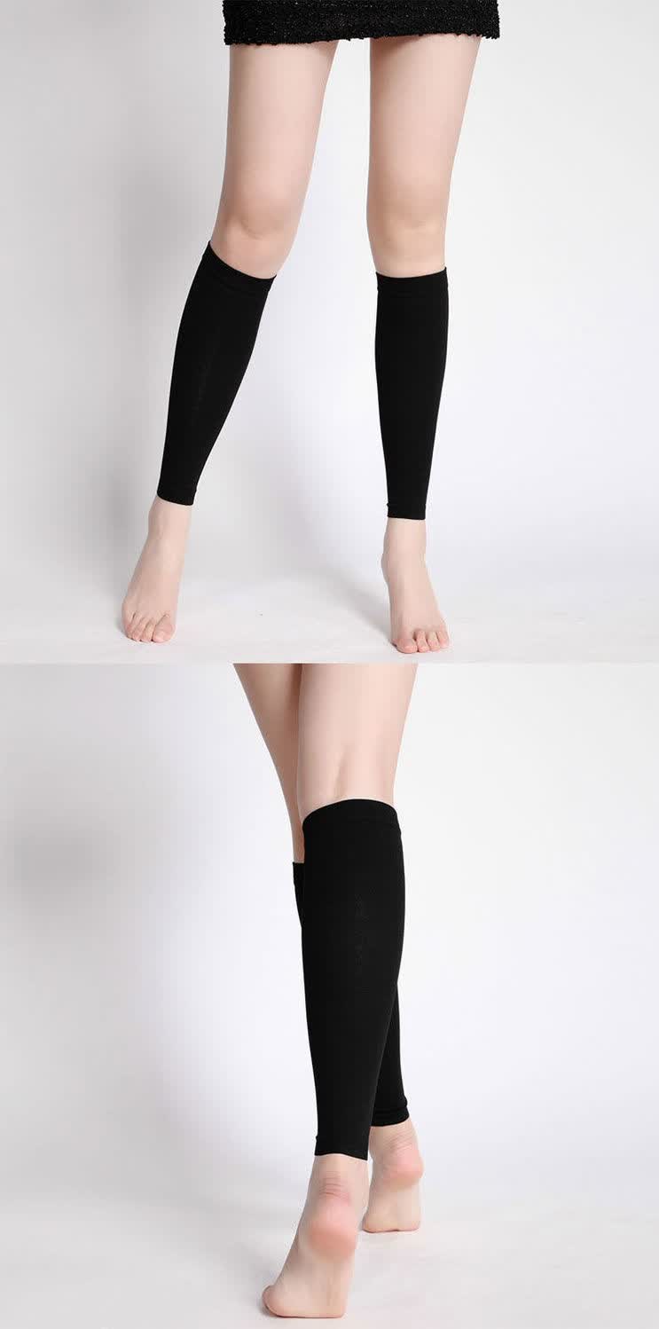 医用静脉曲张袜弹力袜男女二三级治疗塑形小腿套术后血栓一级黑色小腿