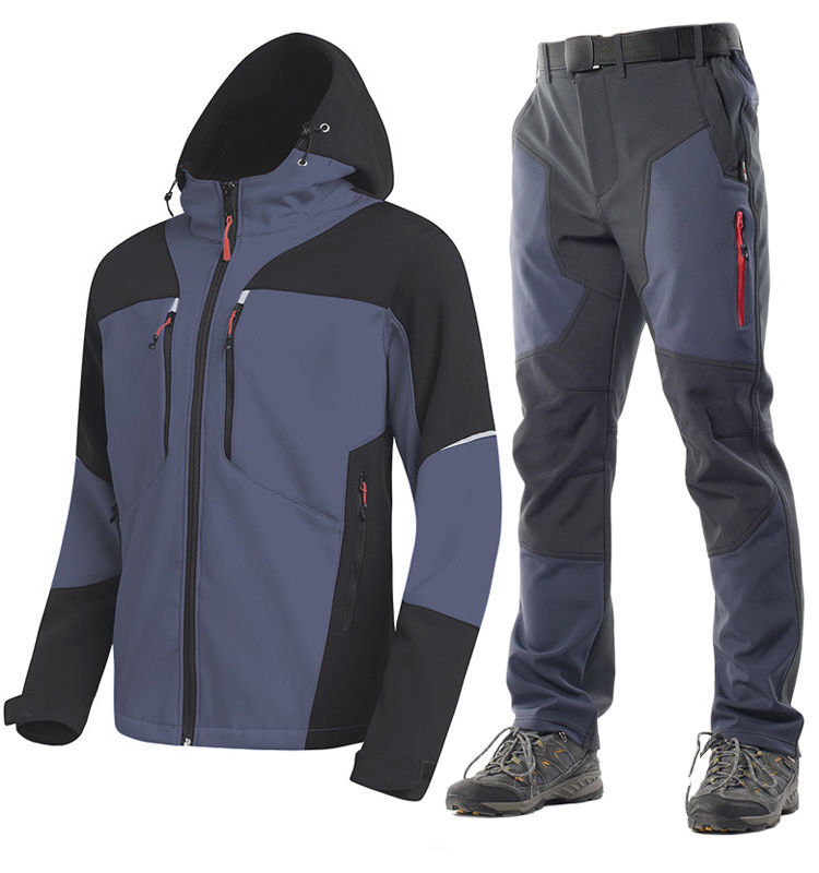 精选钓鱼服饰钓鱼服套装男保暖防风防水垂钓外套矶钓海钓路亚加绒冲锋