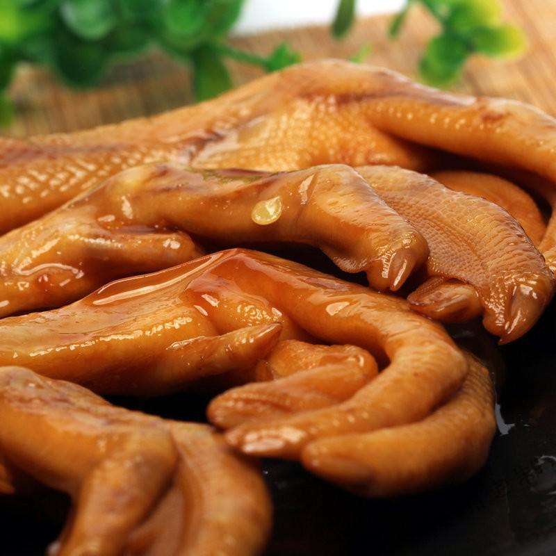 福建尚亲泡鸭爪龙岩特产酱香味永定下洋土楼客家美食泡爽鸭掌休闲小