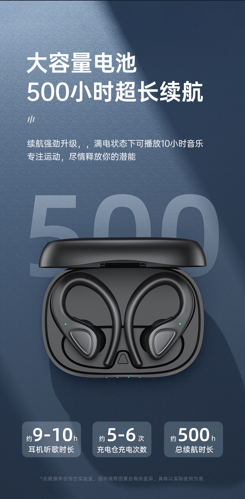 誉科创适用华为mate30无线蓝牙耳机2021年新款运动型降噪挂耳式超长