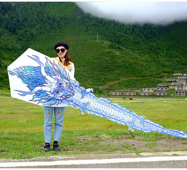 中国龙风筝新式风筝2022年新款儿童中国风龙风筝大人专用网红国潮风筝