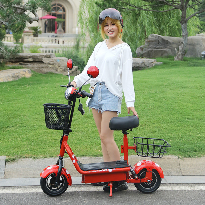 爱玛学生单人电动车轻便式可折叠电动车同款迷你亲子小型电动滑板车