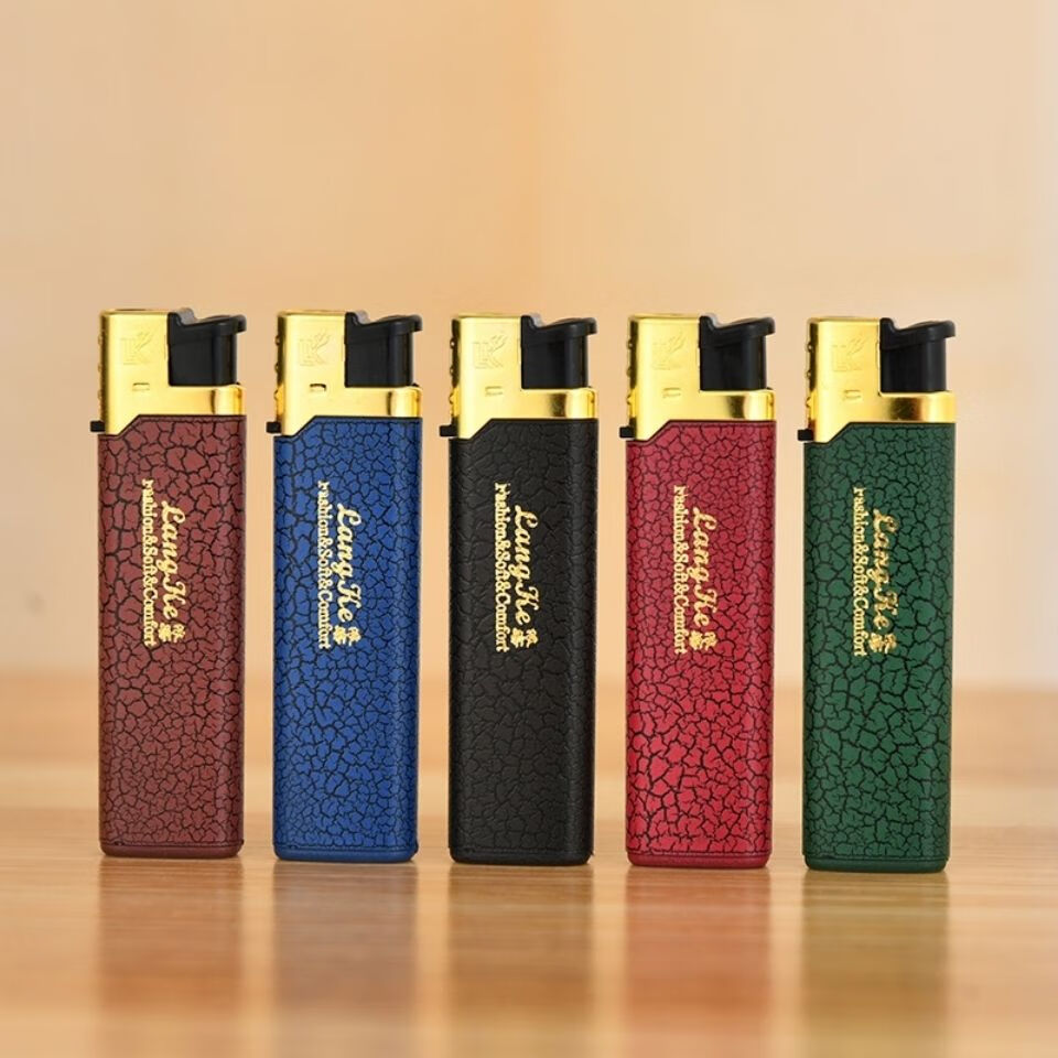 个性家用电子防风打火机塑料充气批发小超市便利店一次性打火机 浪客