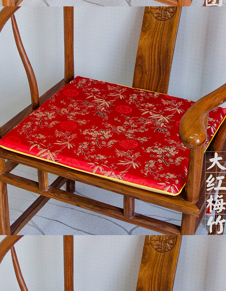 中式椅垫红木沙发春秋椅坐垫红木椅子春秋椅坐垫餐椅圈椅茶椅春秋椅