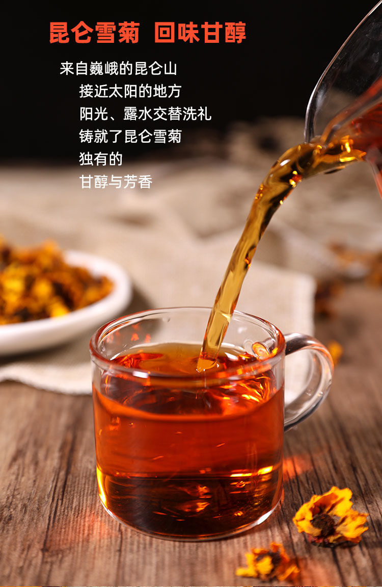 共1斤】昆仑山雪菊昆仑雪菊新疆天山血菊胎菊 官方直营官方直营250g