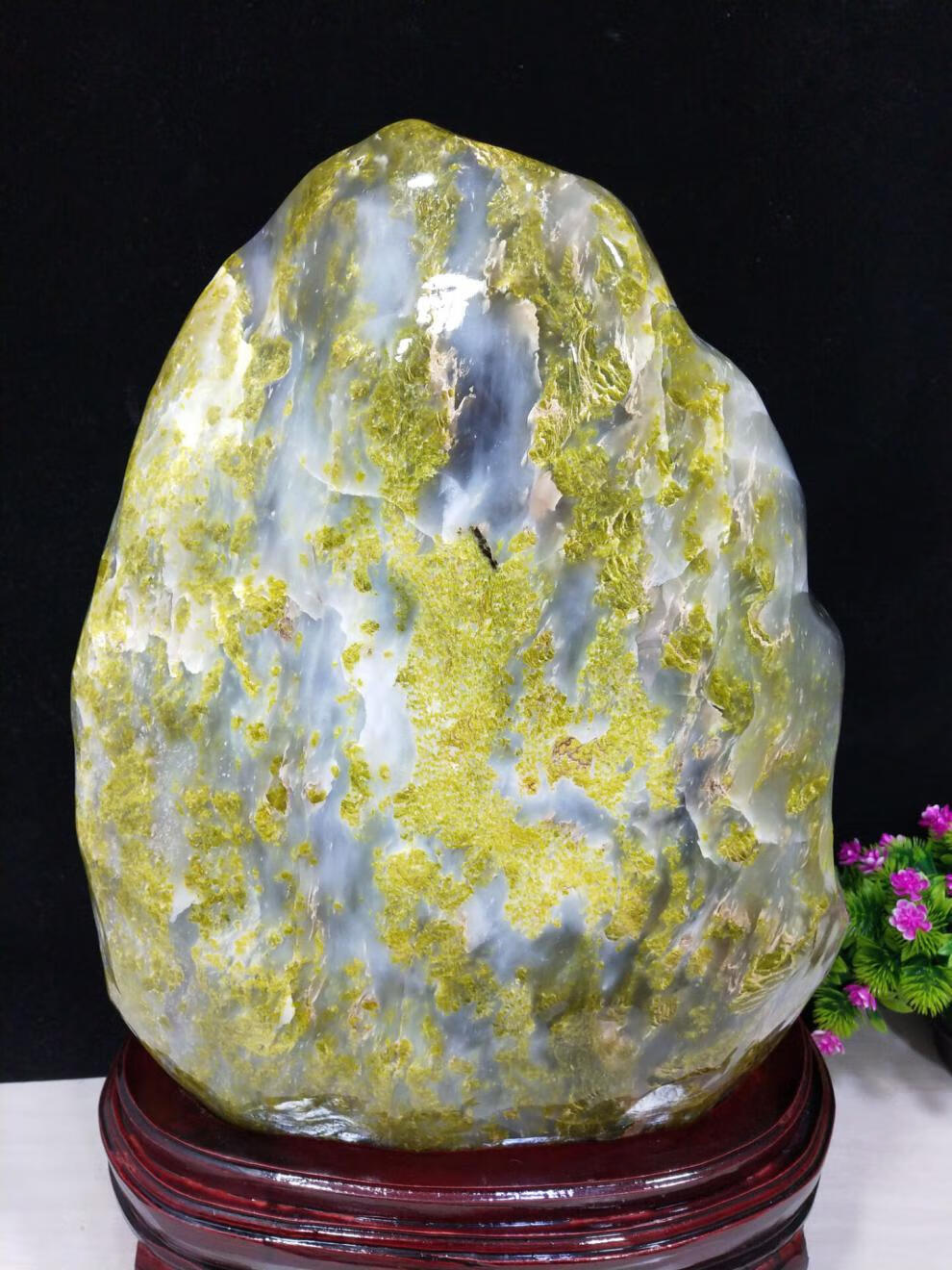 中大型南非红碧玉天然红色玉石奇石观赏石摆件客厅玄关办公室装饰