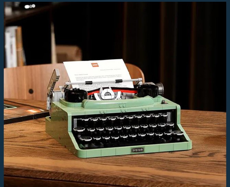 乐高lego打字机21327ideas系列18岁男女拼装积木玩具复古打印机