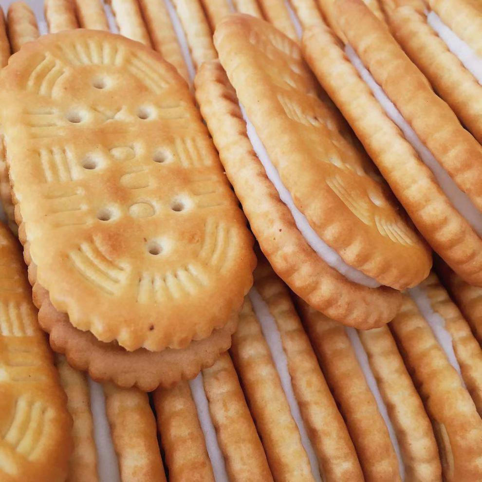 夹心饼干老式四川特产8090童年怀旧传统零食奶油夹心饼3斤装500g3袋