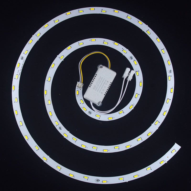 吊扇灯led专用吸顶改造灯板环形模组贴片风扇灯圆形灯芯灯片灯盘 36w