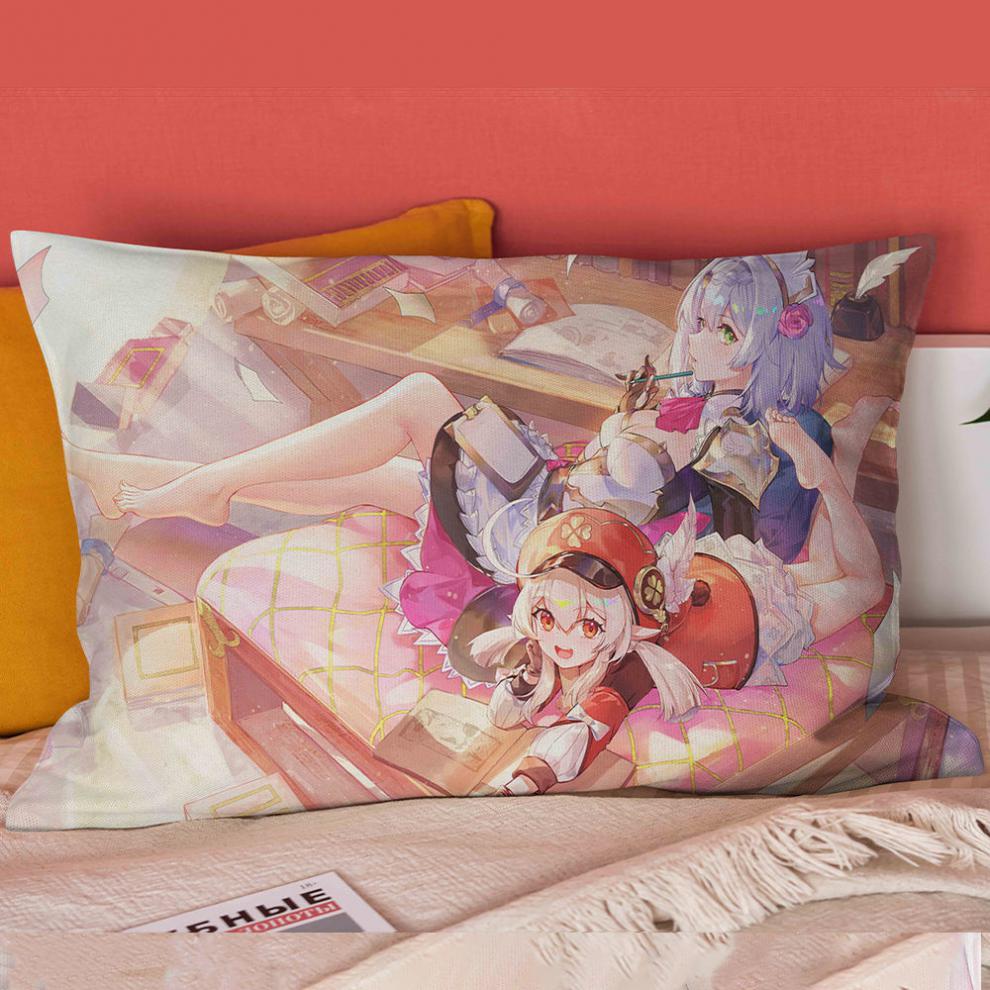 胡桃抱枕半身 原神周边半身抱枕八重神子胡桃雷电将军申鹤动漫二次元