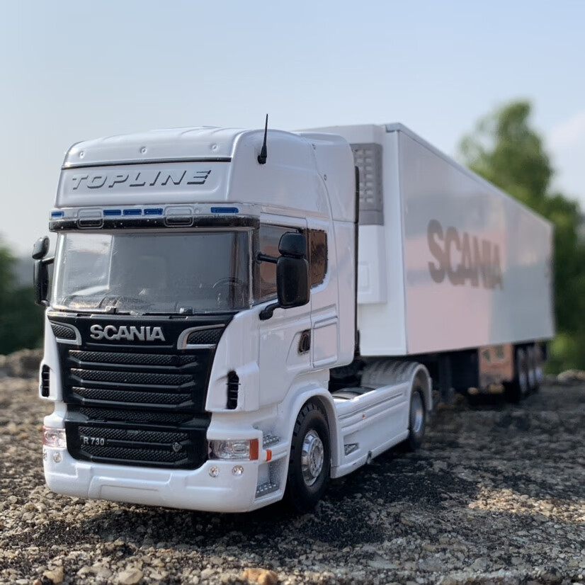 1:50斯堪尼亚重型半挂车合金货车模型摆件定制 型摆件定制【图片 价格