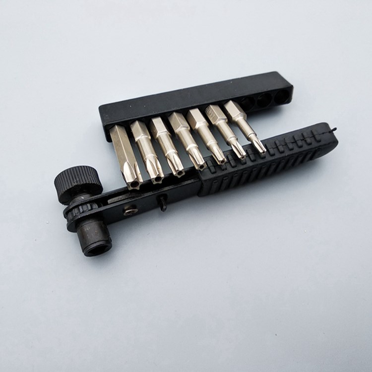 内五角螺丝刀尿素泵拆卸扳手汽车维修五星带孔六具批套装 梅花六角12