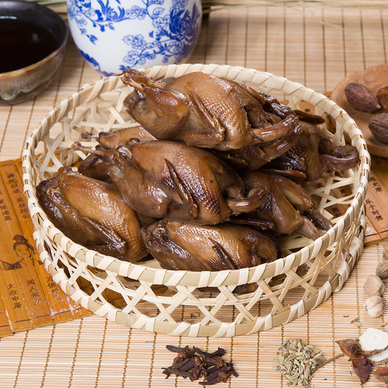 常熟特产爊鹌鹑美味土特产卤味现做熟食10只650克