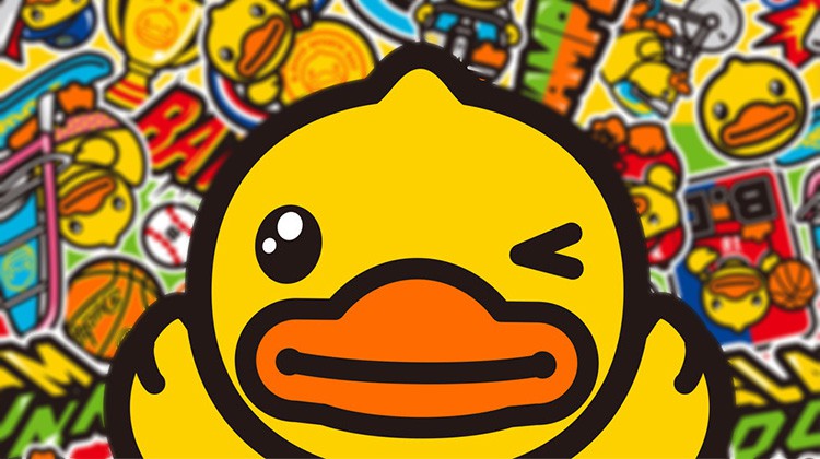 小黄鸭书包女双肩包学生时尚帆布3d鸭嘴背包大号卡通bducki送人宝宝款