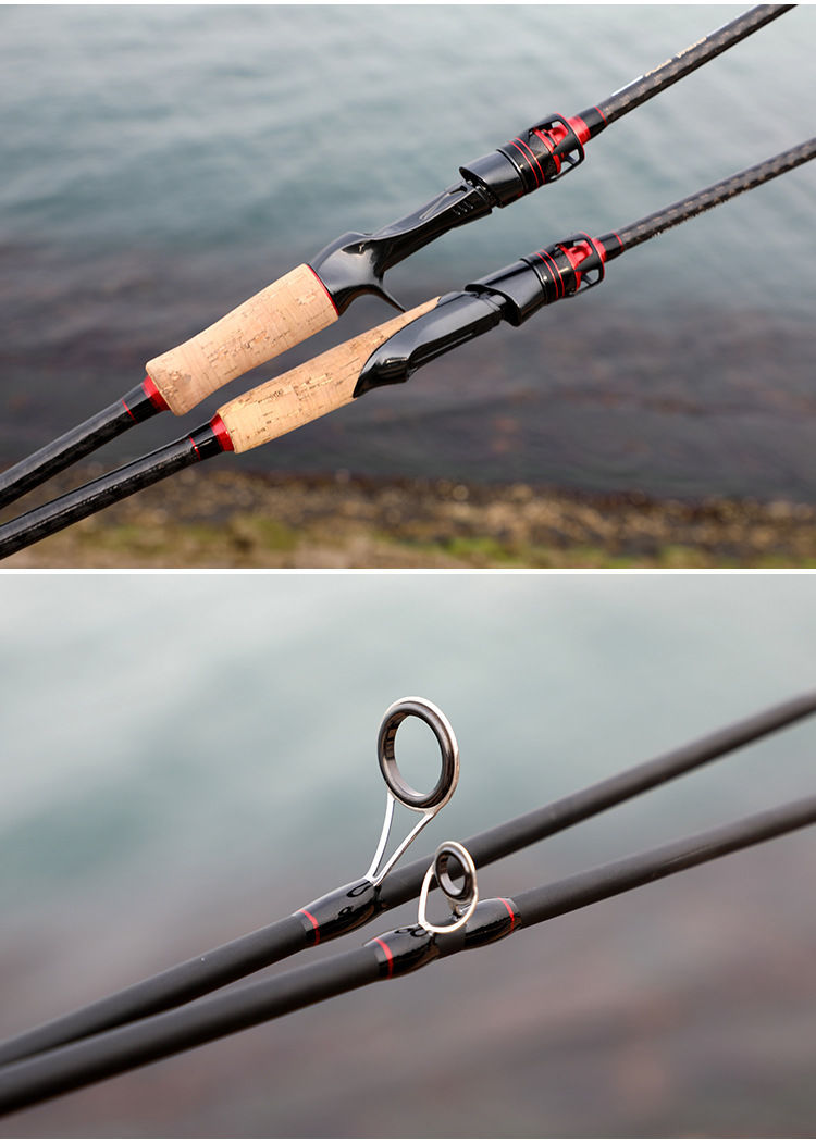 阿布旗舰同款新品日本碳素路亚竿双竿稍mmlmh调钓竿套装鱼竿海竿远投
