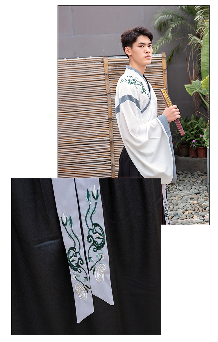 中国风古装男装大码汉服男大袖长袍外套文士书生古风