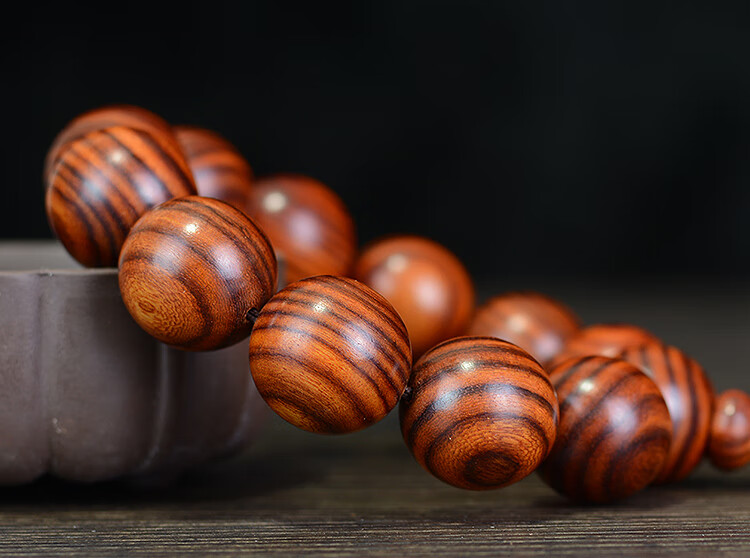 赞比亚花梨木手串20男女手链木质文玩时尚首饰佛珠情侣饰品20mm12颗