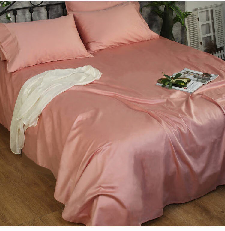 80s纯棉贡缎床单单件埃及长绒棉纯色被单240250床单白色床单单件240