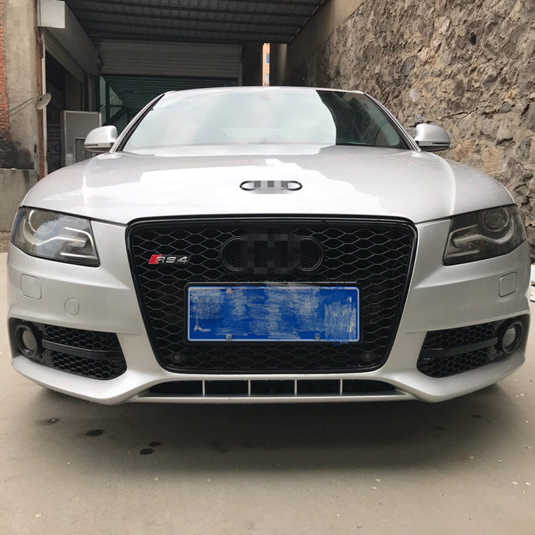 适用于奥迪a4l改装rs4中网091011 12款a4lrs4蜂窝前脸a4l rs4格栅