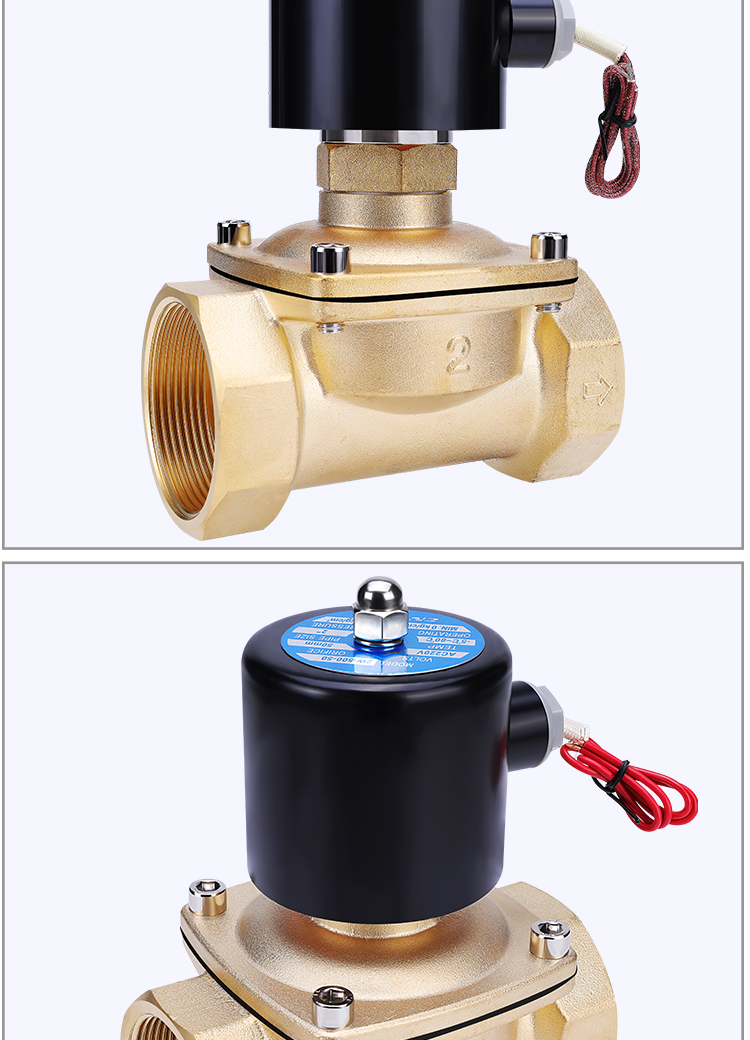 电磁控制阀进水阀220v水管开关阀12v常开不锈钢常闭气阀24v电磁阀