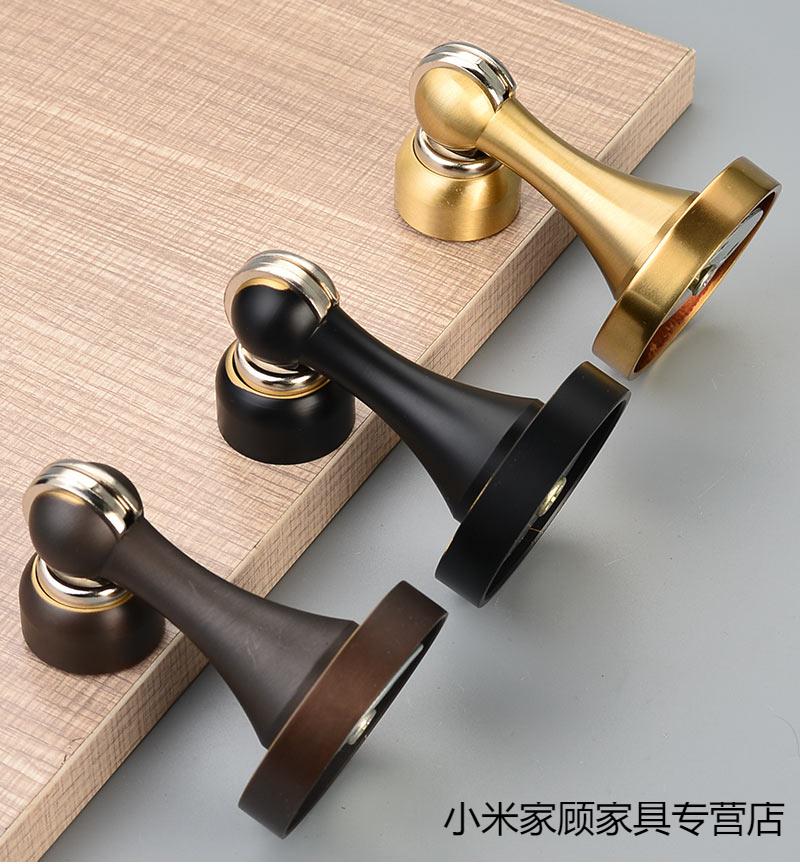 小米家顾全铜门吸大门纯铜家用防撞门碰卫生间强力磁性防风新中式墙吸