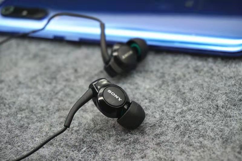 索尼mhex300ap通用入耳式耳机有线带麦重低音手机音乐听歌高音质黑色