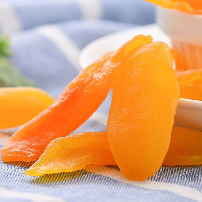 京选黄桃干500g连罐桃子桃肉干果脯蜜饯水果干休闲零食小吃100g黄桃干