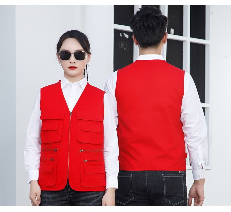 导演马甲背心棉摄影马甲定制印logo字传媒文化团队服记者导演剧组宣传