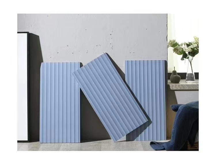 网红马卡龙波浪纹瓷砖300x600厨房卫生间粉色墙砖北欧彩色釉面砖白色