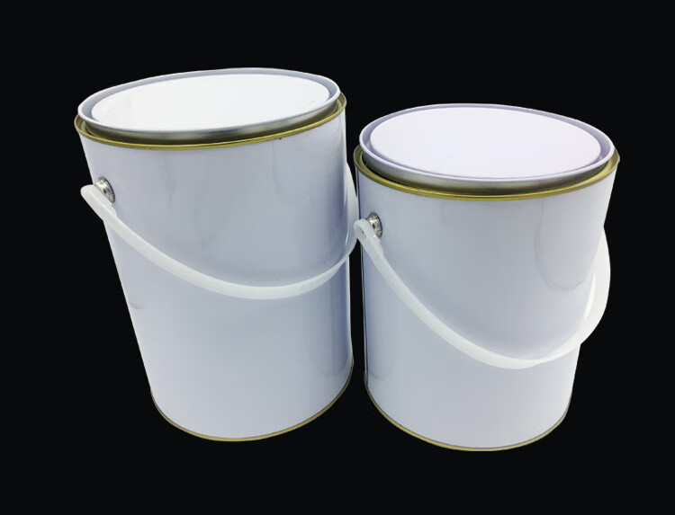 4l5l化工罐涂白铁罐方铁桶圆罐油漆桶铁桶铁皮桶马口铁皮方桶空罐5升