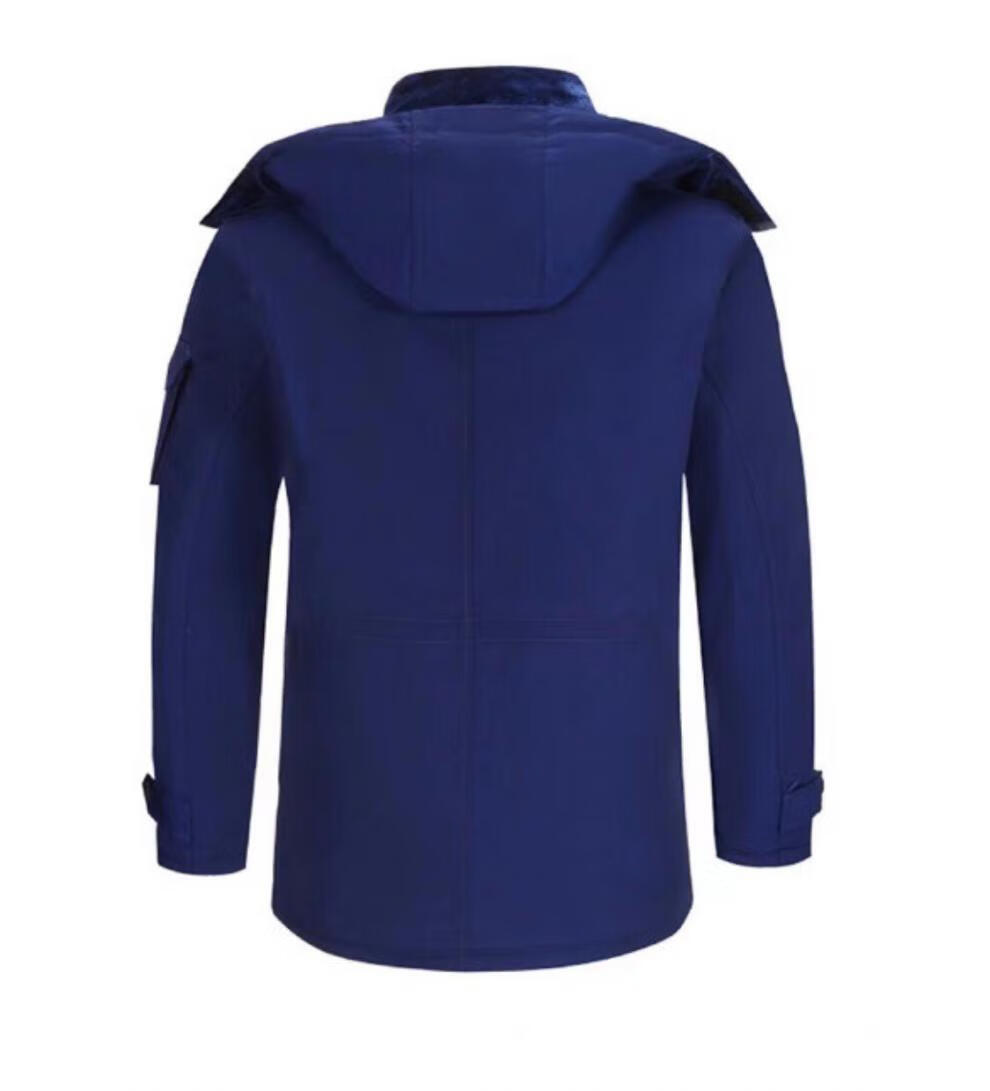 19式冬季消防大衣户外迷彩大衣火焰蓝大衣工作大衣保暖防风防水备勤