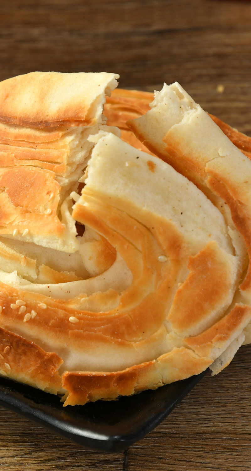 山东芝麻烧饼吊炉烧饼烤饼白吉饼缸贴 食三舍 牛舌饼(五香口味) 28个