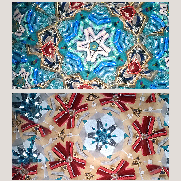 儿童万花筒实景外景多棱镜圣诞节学生怀旧玩具生日礼物刻字银色彩虹