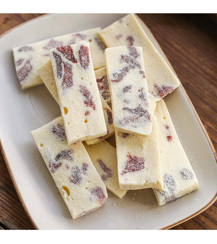 芒果干之恋草莓牛轧奶糕杏仁蔓越莓雪花酥网红 金日良品 芒果牛轧奶糕