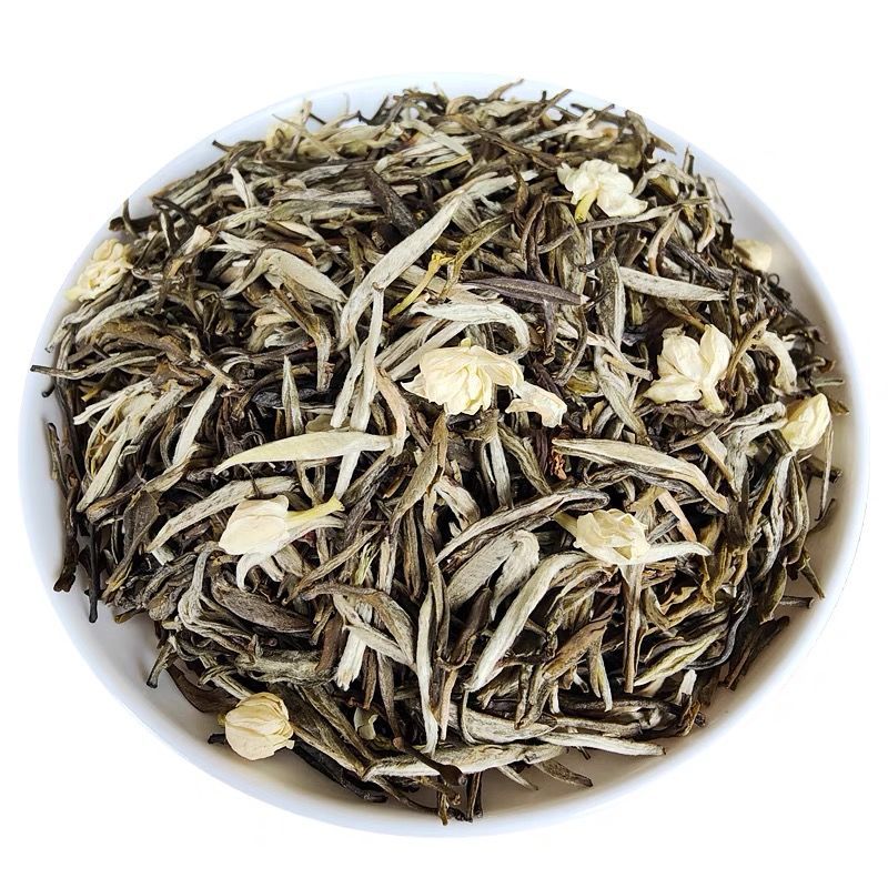 茉莉花茶银针新茶毛尖浓香型正宗白毫银针绿茶叶散装100g 白毫银针250