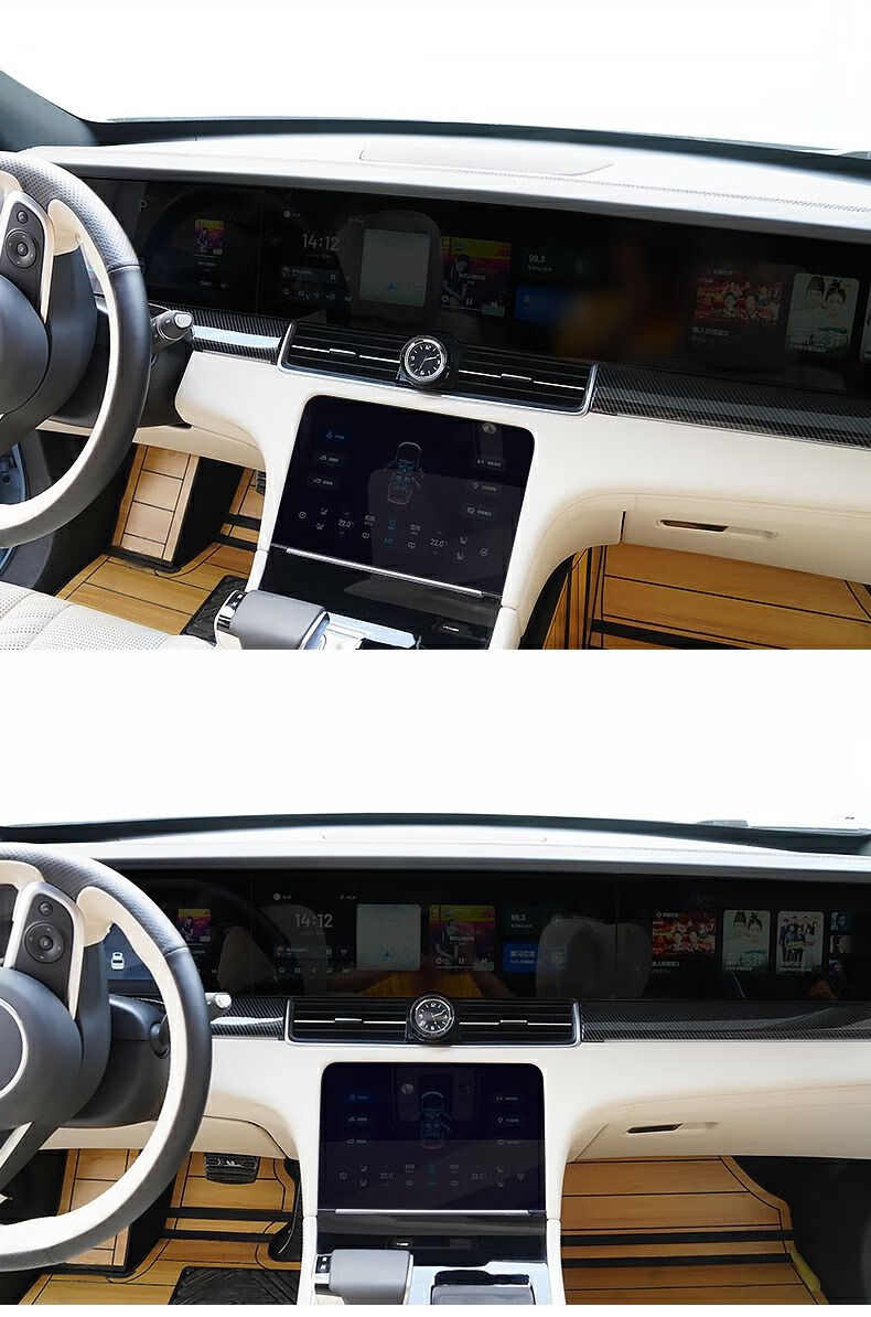 21款理想one汽车车载用品钟表内饰改装饰摆件升级中控钟专用配件车载