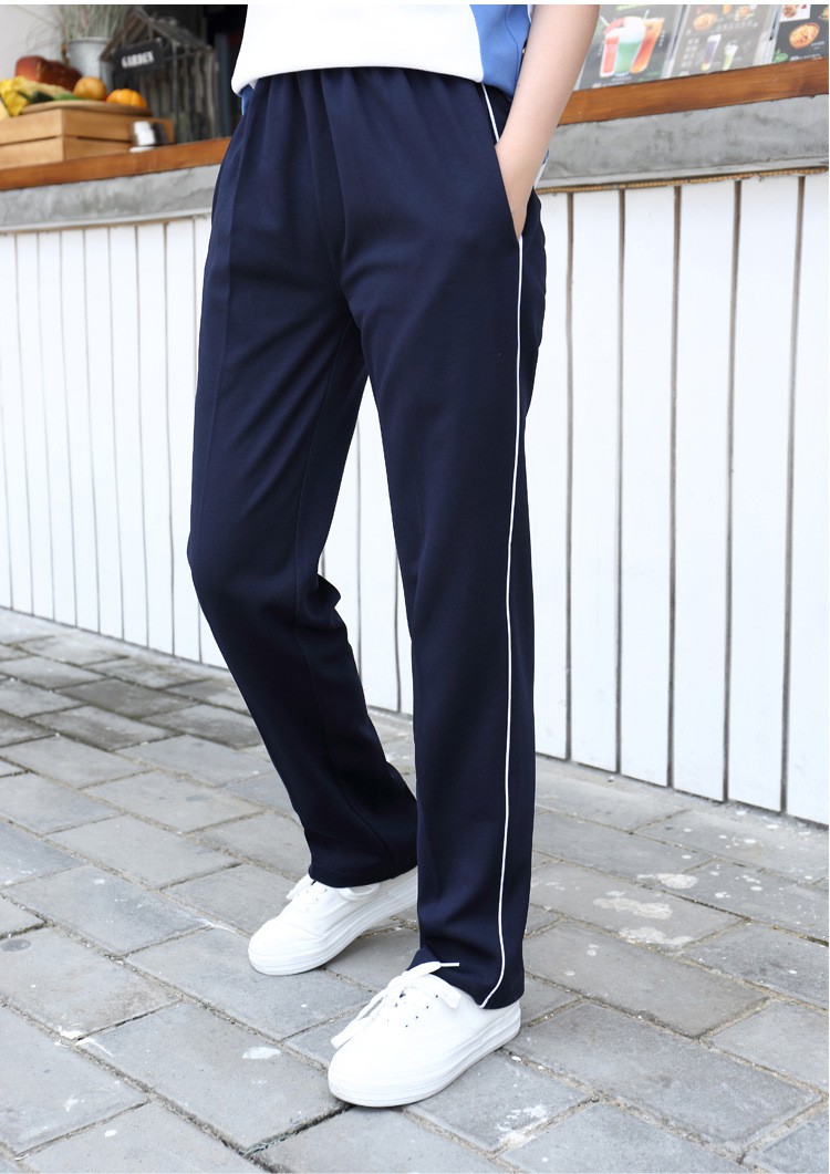 乔丹(中国)专卖官方旗舰高中生校裤深蓝色运动裤男女学生校服裤子男