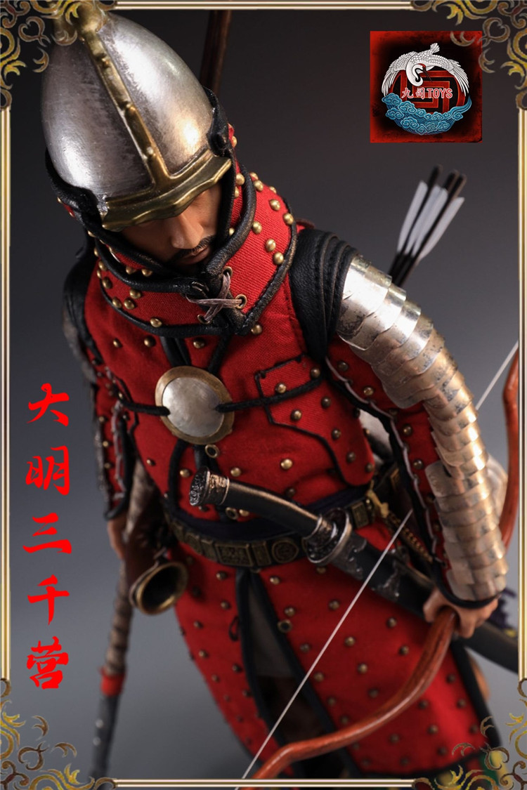 中国古代系列 1:6 大明三千营人仔 js-001 可动关节模型 顺丰陆运 兵