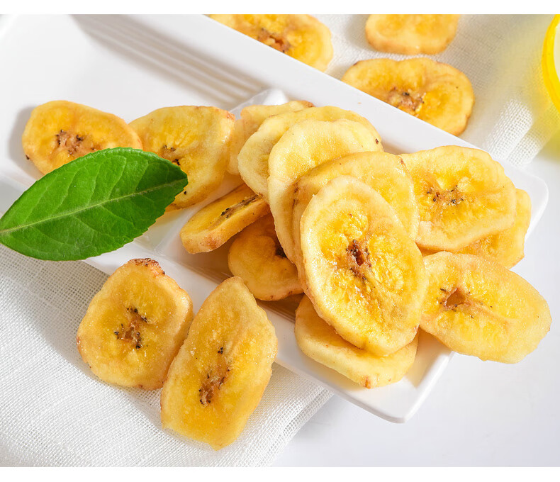 新货香蕉脆片脱水香蕉干散装500g蜜饯水果干小吃休闲零食实惠装 香蕉