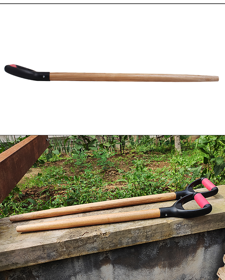 创森小米t形锹柄铁锹把手柄木柄钢锹柄叉锄头把洋锹农具铁锨把木棍