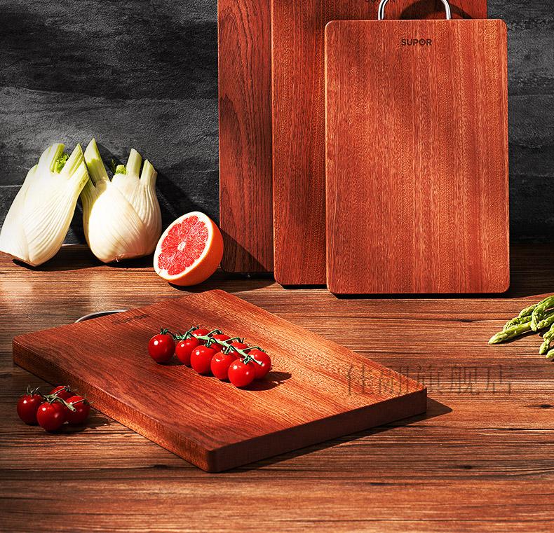 红木菜板菜板家用乌檀木抗砧板菌防 霉实木切菜板和面板刀面板案板