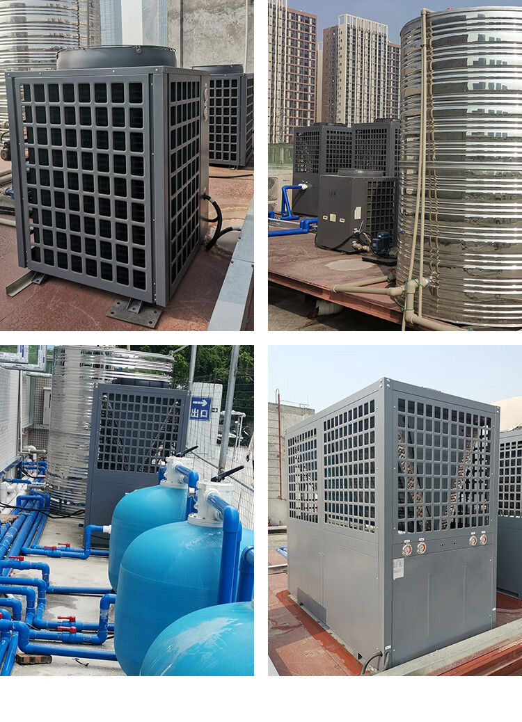 都格duge游泳池恒温加热设备水疗池室内外浴池空气能热泵温泉循环系统