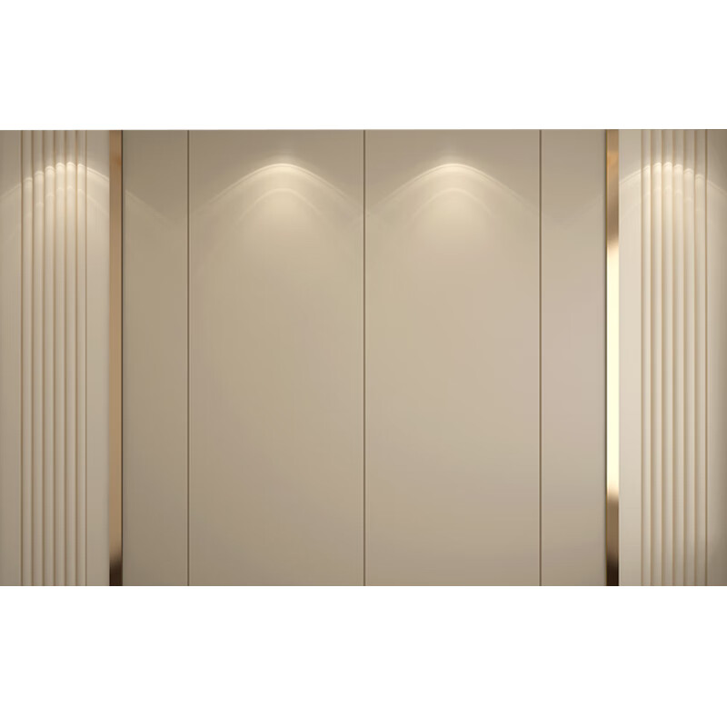 现代简约轻奢金属硬包电视背景墙客厅影视墙半圆弧卧室软包背景墙