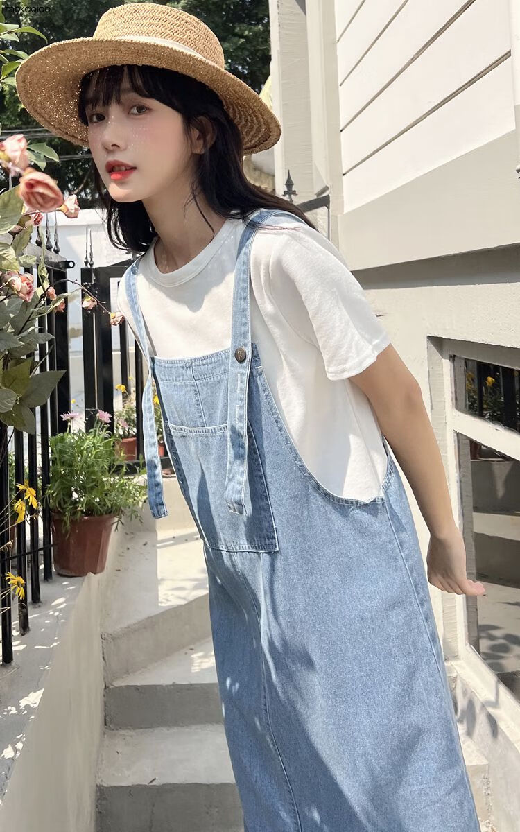 茉卡俏夏天女生可爱连衣裙夏少女裙子夏季2022韩版短袖衣服长款仙女裙