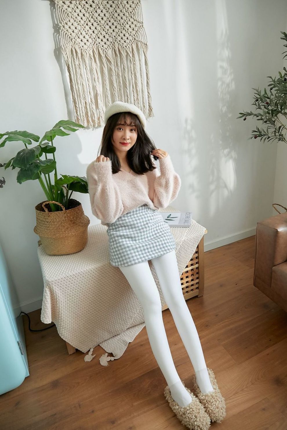 裤女外穿加厚连裤袜奶白打底袜成人舞蹈袜瓷白色踩脚150克绒毛1020度